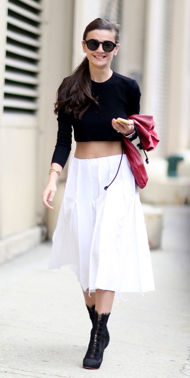 What To Wear With A White Skirt 103