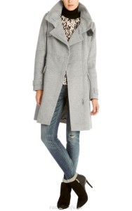 gray coat fashion