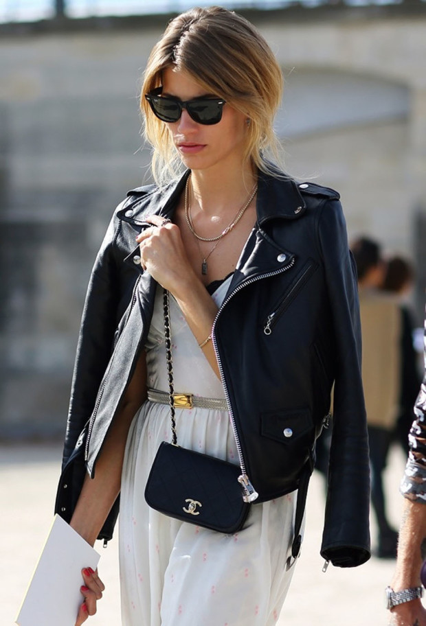 leather jackets street style sppring 2015 2