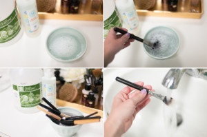 how to clean makeup brushes 1