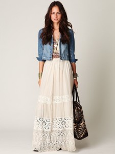 Denim-Jackets-with-Maxi-Skirts-