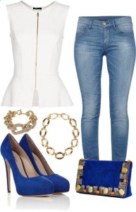 Polyvore Combos With Peplum Tops street style3