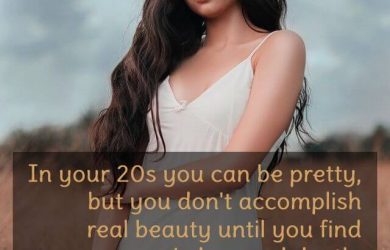 In your 20s you can be pretty, but you don't accomplish real beauty until you find wisdom and depth. - Evangeline Lilly